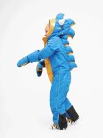 Горнолыжный комбинезон WeeDo Monster для мальчиков, влагоотводящий, утепленный, карман для ски-пасса, герметичные швы, мембранный, размер M, синий
