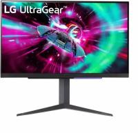 LG Монитор LG 27" UltraGear 27GR93U-B черный IPS LED 16:9 HDMI матовая HAS Piv 1000:1 320cd 178гр/178гр 3840x2160 144Hz G-Sync DP UHD USB 6.4кг