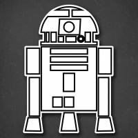 Наклейка на авто "Звездный войны R2D2 - Star Wars R2D2" 17x24 см