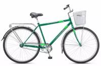 Велосипед Stels Navigator 300 C 28 Z010 (2022) 20 темный/зеленый + корзина (требует финальной сборки)