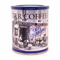 Кофе Американо, смесь обжаренного молотого кофе, для приготовления методом фильтр-кофе FILTER COFFEE, NEW YORK, 0,250 кг (ж/б)