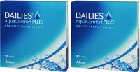 Контактные линзы Alcon Dailies AquaComfort Plus, 90 шт., R 8,7, D -6,5, 2 уп