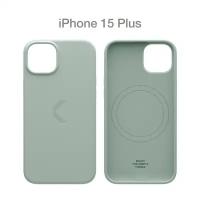 Силиконовый чехол COMMO Shield Case для iPhone 15 Plus, с поддержкой беспроводной зарядки, Commo Gray