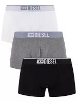 Комплект трусов боксеры DIESEL, средняя посадка, размер XXL, мультиколор, 3 шт