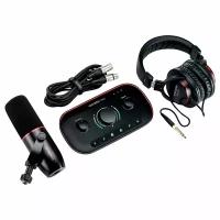 Vocaster Two Studio Комплект Аудио интерфейс USB, микрофон, наушники, Focusrite Vocaster-Two-Studio