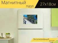Магнитный пазл "Майорка, пальма де майорка, вид на море" на холодильник 27 x 18 см