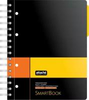 Attache SELECTION Бизнес-тетрадь Smart Book А5, линейка, клетка, 120 л., 1 шт., желтый/оранжевый