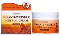 DEOPROCE BIO ANTI WRINKLE HORSE OIL CREAM Крем для лица против морщин с лошадиным жиром 100г