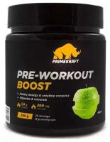 Предтренировочный комплекс Prime-Kraft PRE-Workout Boost 300 г вкус яблоко