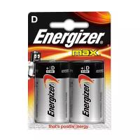 Батарейка Energizer Max D/LR20, в упаковке: 2 шт