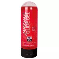 Гель-смазка Shiatsu Massage & Glide Gel Strawberry 200 мл флакон