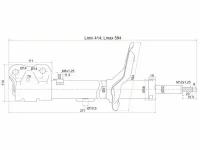 Стойка Передняя Mitsubishi Lancer X 07- Rh Sat арт. ST-4060A242