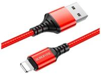 Кабель Borofone BX54 Ultra bright USB - Lightning, 1 м, 1 шт., красный