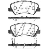 REMSA 1488.02 (581011RA00 / 581011RA05 / 581011RA05) колодки дисковые передние с антискриперед. пластинами