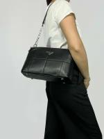 Женская сумка из натуральной кожи Polina Eiterou TH-963-1 черная на плечо
