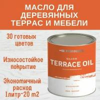 PROFIPAINTS Масло для террас, деревянной мебели и детских площадок ProfiPaints Silver Terrace Oil 2.7 л, Береста