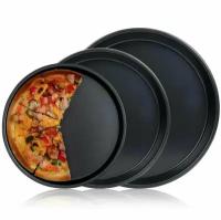 Формы для запекания PIZZA PAN с антипригарным покрытием Комплект 3 штуки 24-27-29 см