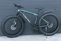 Велосипед горный фэтбайк Fatbike Richiesto TT089/9s 26" Алюминиевая рама 17" Взрослый Подростковый Спортивный Вездеход, черно-синий