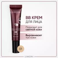 LIMONI Тональный BB крем для лица солнцезащитный SPF 27, тон 1