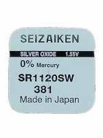 Батарейка SEIZAIKEN 381 (SR1120SW) Silver Oxide 1.55V