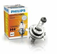Лампа автомобильная галогенная Philips Vision +30% 12342PRC1 H4 12V 60/55W P43t-38 1 шт