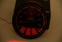 Автомобильный дефлектор воздуховода Гранта AMG с красной подсветкой пара