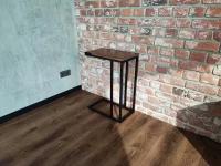 Придвижной столик из массива дерева и металла в стиле Лофт бренда IN_DA_LOFT 50*31*70(В) см