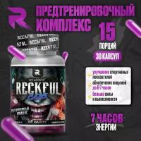 Предтренировочный комплекс в капсулах RECKFUL pre-work 30 капсул