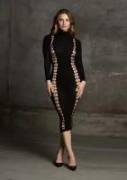 Длинное платье сетка Carme XI Dress with Turtleneck