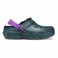 Сабо Crocs, размер 32/33 RU, черный, зеленый