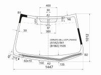 Стекло Лобовое С Обогревом Щеток Kia Forte/Cerato 4/5d 09-13 XYG арт. CERATO-09-L-VCP LFW/H/X