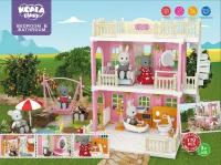 Кукольный домик KOALA TOWN Спальня и ванная, серия "Собери сам", от 3х лет, нет фигурок в комплекте, 170 деталей