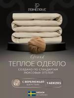 CAMEL беж Одеяло 140х205,1пр.,хл.BIODYNAMIC COTTON/вербл.шерсть, 400 г/м2