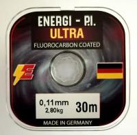 Леска рыболовная, монофильная ULTRA Fluorocarbon coated, 30 м; 0.11 мм ENERGI-P.I