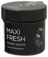 Ароматизатор под сиденье автомобиля, приборную панель, банка Maxifresh Черное Золото 100 г. гелевый