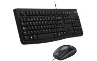 Комплект клавиатура + мышь Logitech Desktop MK120, черный (Английская раскладка)