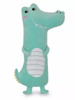 Мягкая игрушка подушка Крокодил "Крока", зеленый, 50 см, Коробейники
