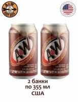 A&W USA Напиток газированный A&W Root Beer, 2 банки