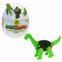1toy Динопарк «Гигантское яйцо с динозавром», зеленый