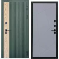 Дверь входная металлическая DIVA 74 2050x860 Правая Дуб Олива софт - Д11 Силк Маус, тепло-шумоизоляция, антикоррозийная защита для квартиры
