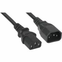 Кабель питания Cabeus монитор-компьютер IEC 320 C13 - IEC 320 C14 (3x1.0), 1.8 м PC-189-VDE-1.0-1.8M