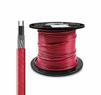 Саморегулирующийся греющий кабель в трубу, 5м 10Вт-2CT/ С экраном/ Красный
