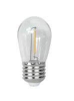 Светодиодная лампа Jazzway филаментная PLED-ECO-S14 1Вт 2700К тепл. бел. CLEAR E27 для Белт-лайт 5040625