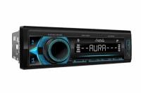 Автомагнитола 1DIN. AURA AMH-550PS /мультицвет/USB/SD/FM/Bluetooth/парктроник