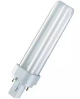 Лампа люминесцентная OSRAM DULUX D 13W/830 G24d-1 (тёплый белый 3000К)