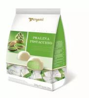 Конфеты Итальянские Vergani Pralina Pistacchio, пралине из белого шоколада с начинкой из фисташкового крема 54%, 200г