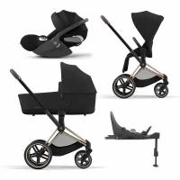 Cybex Priam IV Коляска 4 в 1, шасси IV Rose Gold/Sepia Black