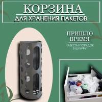 Корзина для хранения пакетов и бахил