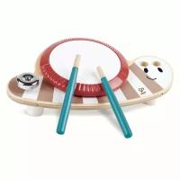 Музыкальная игрушка HAPE для малышей Барабан "Улитка" Серия Пастель E8532_HP
