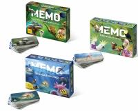 Нескучные игры Набор из 3 игр "Мемо": Удивительные животные + Пернатый мир + Подводный мир"